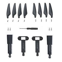 Spring Shock Absorbing Heightened Landing Gear Skid Extension Support Kit Propeller Props Blade Set for Hubsan H117S ZINO PRO RC Drone Quadcopter