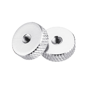 10Pcs M3 Hand Knurled Thumb Aluminum Alloy Screw Nut Spacer Flat Washer