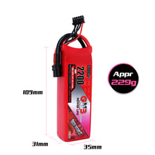 Gaoneng GNB 11.1V 2200mAh 3S 40C XT60 Plug Lipo Battery for FPV RC Drone