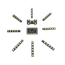 8 Pcs TransTEC 5 LED Strip Light MUC Controller Board & Tail LED Light with Loud Buzzer for RC Drone