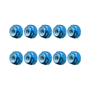 10Pcs M2 Manual Knurled Thumb Aluminum Alloy Screw Nut Spacer Flat Washer