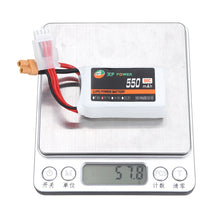 XF POWER 11.1V 550mAh 80C 3S Lipo Battery for Eachine Lizard95 FPV Racer