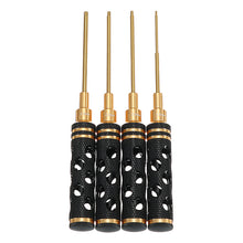 4PCS HSS Titanium Black Hex Screw Driver Screwdrivers Repairing Hand Tool H1.5/2.0/2.5/3.0