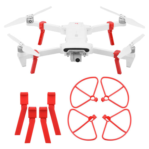 Shock Absorber Landing Gear Extended Heighten Foldable Leg Tripod & Propeller Guard Kit for XIAOMI FIMI X8SE