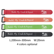 4Pcs RJXHOBBY 200-300mm Nylon Non-Slip Silicone Battery Strap Plastic Buckle for Lipo Battery