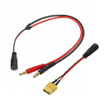 4.0mm Banana XT60 Plug  to FatShark FPV Goggles Lipo Battery Charging Cable for iMax B6 Charger 