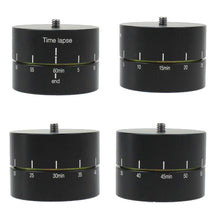 Time Lapse 360 Degree Rotation Gimbal wirh Adapter for FPV Camera Gopro DSLR Smartphone