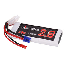 URUAV 7.4V 2800mAh 20C 2S Lipo Battery EC2 JST Plug for Hubsan H501S H501A H501M H501C
