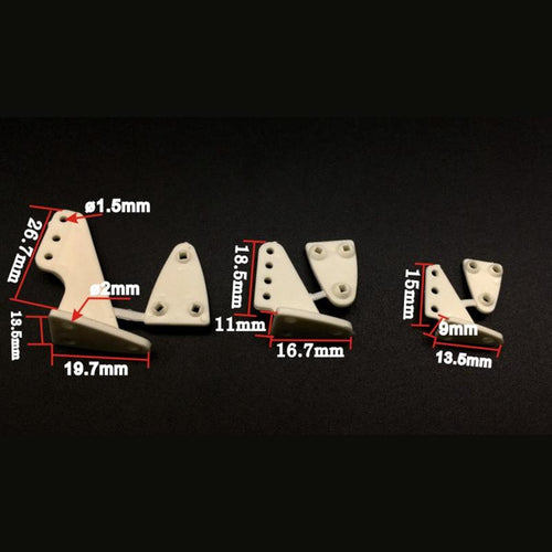 10 PCS Universal Triangle Rudder Control Horns For RC Airplane Spare Part Aircraft KIT