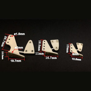 10 PCS Universal Triangle Rudder Control Horns For RC Airplane Spare Part Aircraft KIT
