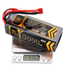 ZOP Power 14.8V 5000mAh 45C 4S Lipo Battery T Plug for RC Drone