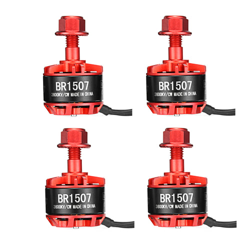 4X Racerstar Racing Edition 1507 BR1507 3600KV 2-4S Brushless Motor For RC Drone FPV Racing Frame