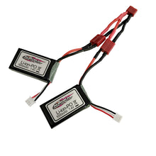 2PCS Xinlehong 7.4V 1000MAH Lipo Battery For Q901 Q902 Q903 1/16 2.4G RC Car Parts With Bandage