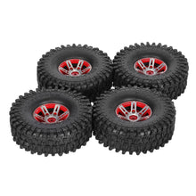 4Pcs AUSTAR AX-5020B 1.9 Inch 1/10 Rock Crawler Tires with Metal Hub for Traxxas SCX10 AXIAL RC Car