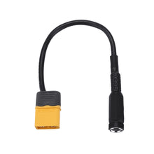 RJXHOBBY XT60 Male Bullet Connector to Female DC 5.5X2.1mm DC5521 Rubber Power Cable