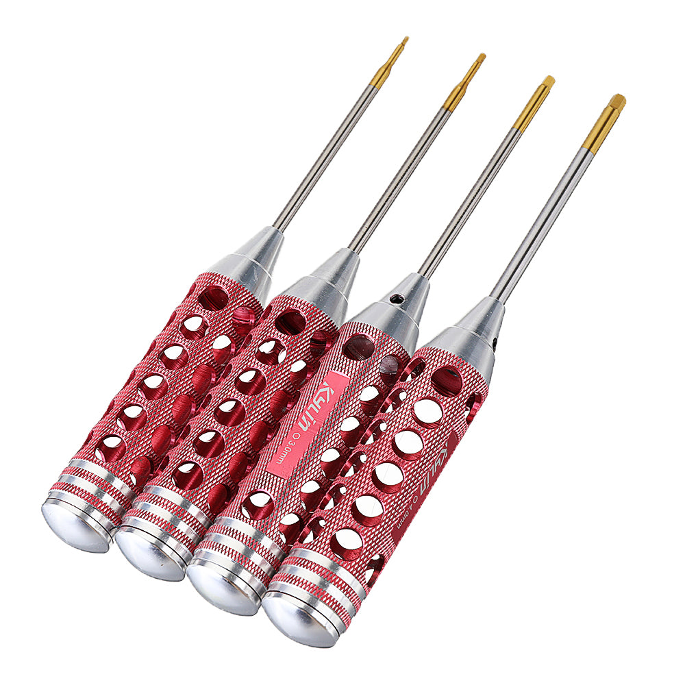 KDS KYLIN 1.5/2.0/2.5/3.0/4.0mm Hex Screwdriver 100mm Length With Carved Handle For RC Models
