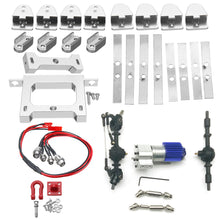 WPL Metal Chassis+Silver Bridge Axle +370 Motor Transfer Gear Box For B14 B24 B24ZH C14 C24 RC Car