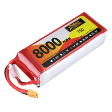 ZOP Power 14.8V 8000mAh 75C 4S Lipo Battery XT60 Plug for RC Car Quadcopter