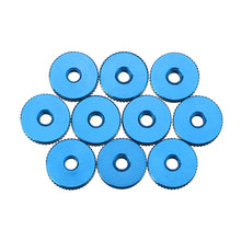 10Pcs M4 Manual Knurled Thumb Aluminum Alloy Screw Nut Spacer Flat Washer