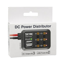 SKYRC 10A DC Power Distributor USB Output 5V with XT60/ Banana Plug