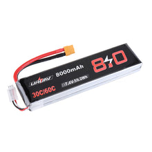 URUAV 7.4V 8000mAh 30/60C 2S Lipo Battery XT60 Plug for RC Quadcopter FPV Drone
