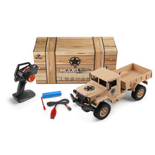 Wltoys 124301 1/12 2.4G 4WD 45cm 390 Bruhed Rc Car 1.2kg Load Off-road Military Truck RTR Toy