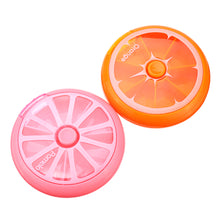 7 Slots Round Storage Tool Box Screw Nut Orange Pink Color Box