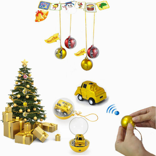 LongSun 1/128 CC-301 Christmas Ball Shape Mini RC Car Toy Gift Decor