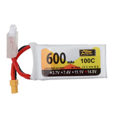 ZOP Power 14.8V 600mAh 100C 4S Lipo Battery XT30 Plug for 90mm to 180mm Size Multi Rotor