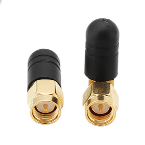 1PC 25mm 2.4G 2DBi Gain SMA-J Male Connector Black 90 Degree/Straight Mini Short FPV Thumb Antenna 