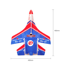 Mini SU27 KT 400mm Wingspan RC Airplane Ready to Fly DIY Stunt Fixed Wing War Fighter Aircraft with Battery Remote Controlled Mode 2 RTF 