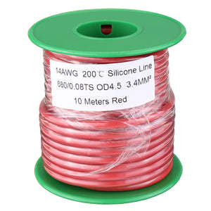 10M 14AWG Soft Silicone Wire Cable High Temperature Tinned Copper Line