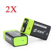 2PCS ZNTER S19 9V 400mAh USB Rechargeable 9V Lipo Battery