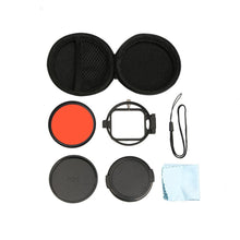 58mm 16x Magnifier Macro Red Camera Lens Filter Adapter Ring For GoPro Hero 5