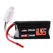 URUAV 7.4V 550mAh 80/160C 2S Lipo Battery JST Plug for Eachine Aurora 90 100 RC Drone