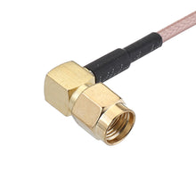 10CM RG316 RP-SMA Male to SMA Female/RP-SMA Female Right Angle RF Adapter Cable Extension Cord for RC Model RC Drone 