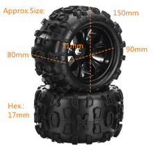 DHK Maximus 8382-704 1/8 Wheel Tire Tyre Rim Glued Complete 2PCS RC Car Parts