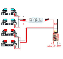 2 PCS Flash Direction LED Night Avigational Light Controller Indicator For All Flight Controller F450 F330