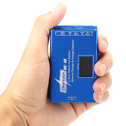 Charsoon DC-4S 2-4S Li-poly/Li-ion Battery Balance Charger & Voltage Detector with Power Adapter for RC Drone