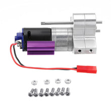 Upgraded Metal Transfer Gear Box with 370 Motor For WPL 1/16 4WD 6WD JJRC Q60 Q61 Black