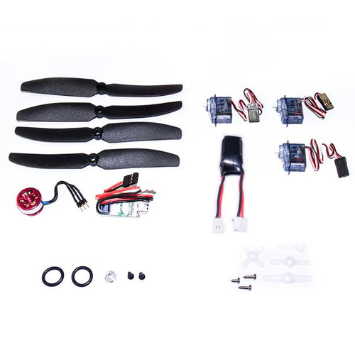 Dancing Wings Hobby DW C10 2900KV Micro Brushless Motor ESC Servo LiPo Battery Propeller Power System Combos