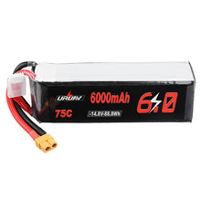 URUAV 14.8V 6000mAh 75C 4S Lipo Battery XT60 Plug for RC Quadcopter Car