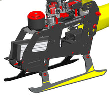 ALZRC Devil 505 FAST RC Helicopter Parts Carbon Fiber Landing Skid Set