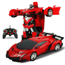 Rastar 1/18 2 In 1 RC Car Wireless Sports Transformation Robot Model Deformation Truck Fighting Toy