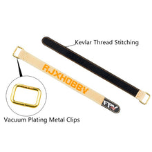 2Pcs RJXHOBBY 200-400mm Non-Slip Battery StrapBattery Tie Down Metal Buckle for Lipo Battery