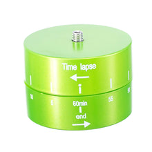 60 Minutes Time Lapse Shooting Stabilizer 360-degree Automatic Rotation Photography Device 1/4 Inch Camera Mount ABS Gimbal For GoPro Xiaoyi SLR Smartphone Tripod