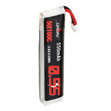 5Pcs URUAV 3.8V 550mAh 50/100C 1S HV 4.35V PH2.0 Lipo Battery for Emax Tinyhawk Kingkong/LDARC TINY Tinyhawk S Eachine Trashcan