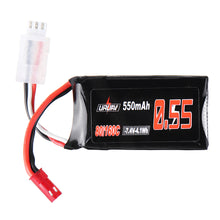 URUAV 7.4V 550mAh 80/160C 2S Lipo Battery JST Plug for Eachine Aurora 90 100 RC Drone