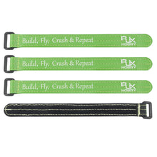 4Pcs RJXHOBBY 200-300mm Nylon Non-Slip Silicone Battery Strap Plastic Buckle for Lipo Battery