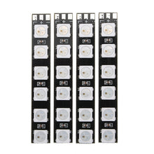 4 PCS WS2812 LED Strip Light 2-6S 7 Color Switchable with LED Controller Board for RC Drone